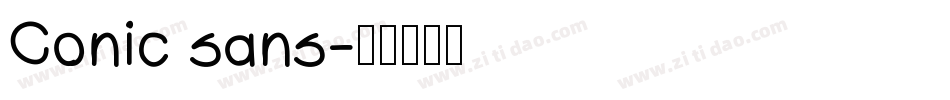 Conic sans字体转换